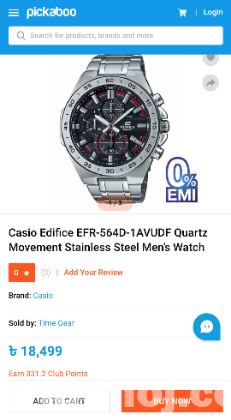 Casio Edifice EFR-564D watch